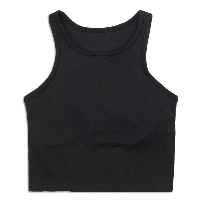 Ebb To Street Cropped Racerback Tank Top - Resale