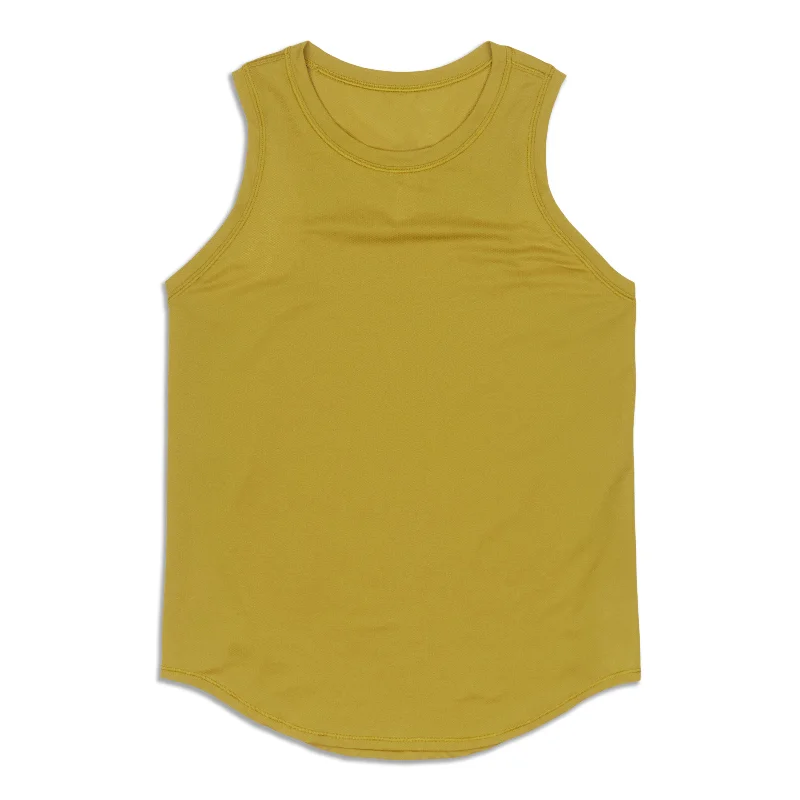 High-Neck Running And Training Tank Top - Resale basic tank top