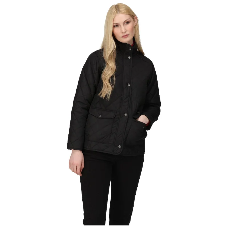 Regatta Ladies Tarah Waterproof Jacket Zippered Jacket Buttoned Jacket Snapped Jacket