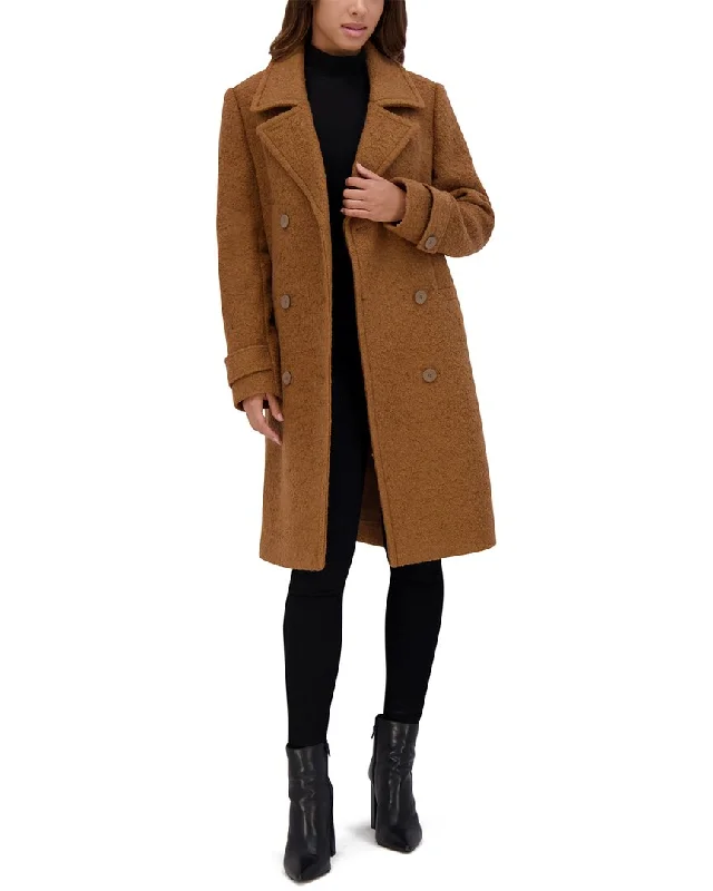 Andrew Marc Evileen Wool-Blend Coat