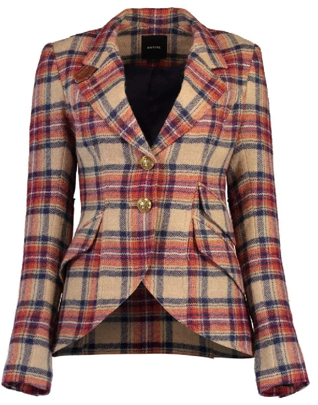 Plaid Hunting Blazer Women's Handmade Blazer