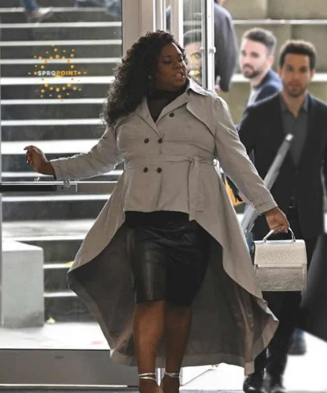 Zoeys Extraordinary Playlist Alex Newell Coat Sleek Leather Jacket