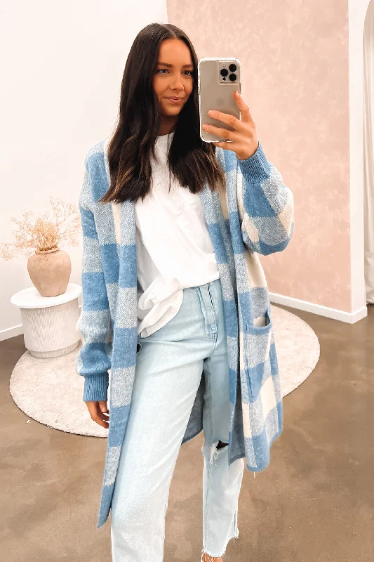 Tahnee Cardigan Blue Modern Contemporary chic